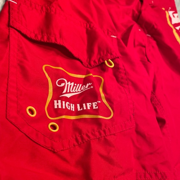 Vintage Miller High Life Men’s Bathing Suit 32 Waist - Picture 3 of 9